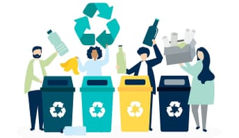 Thiết lập thùng rác tái chế